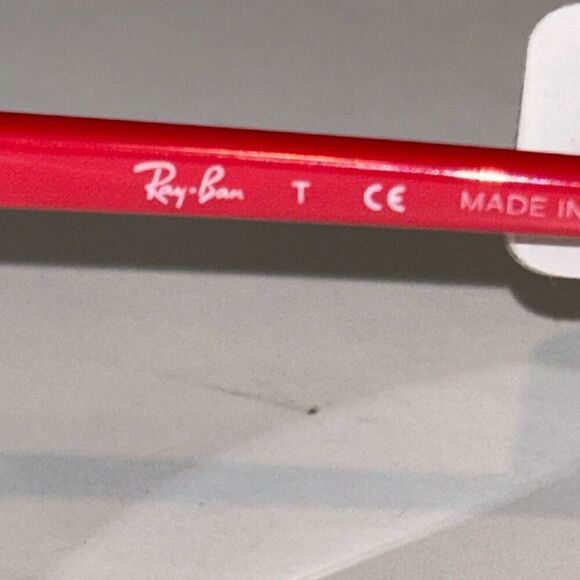 NEW Ray Ban 7173  5950 49 20 145 pink/clear glasses Rx w/case main image 6